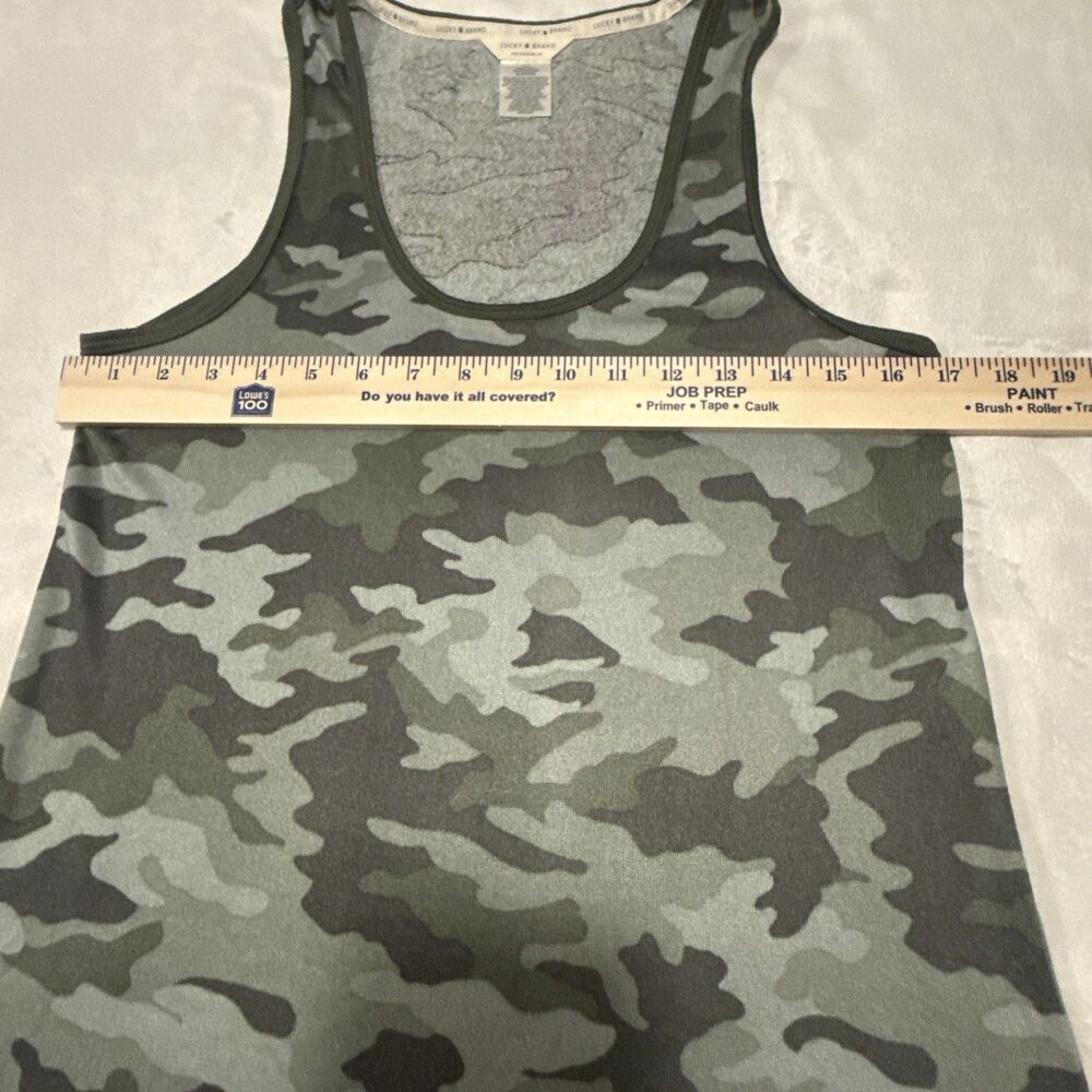 Lucky Brand Jungle Camo Print Casual Tank Top Womens‎ Size Small - Picture 4 of 5